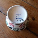 Vintage vase Breton St Jean De Bretagne faience