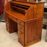 American cylinder desk or Roll Top Desk, solid pine, 10 drawers, good condition 140x60