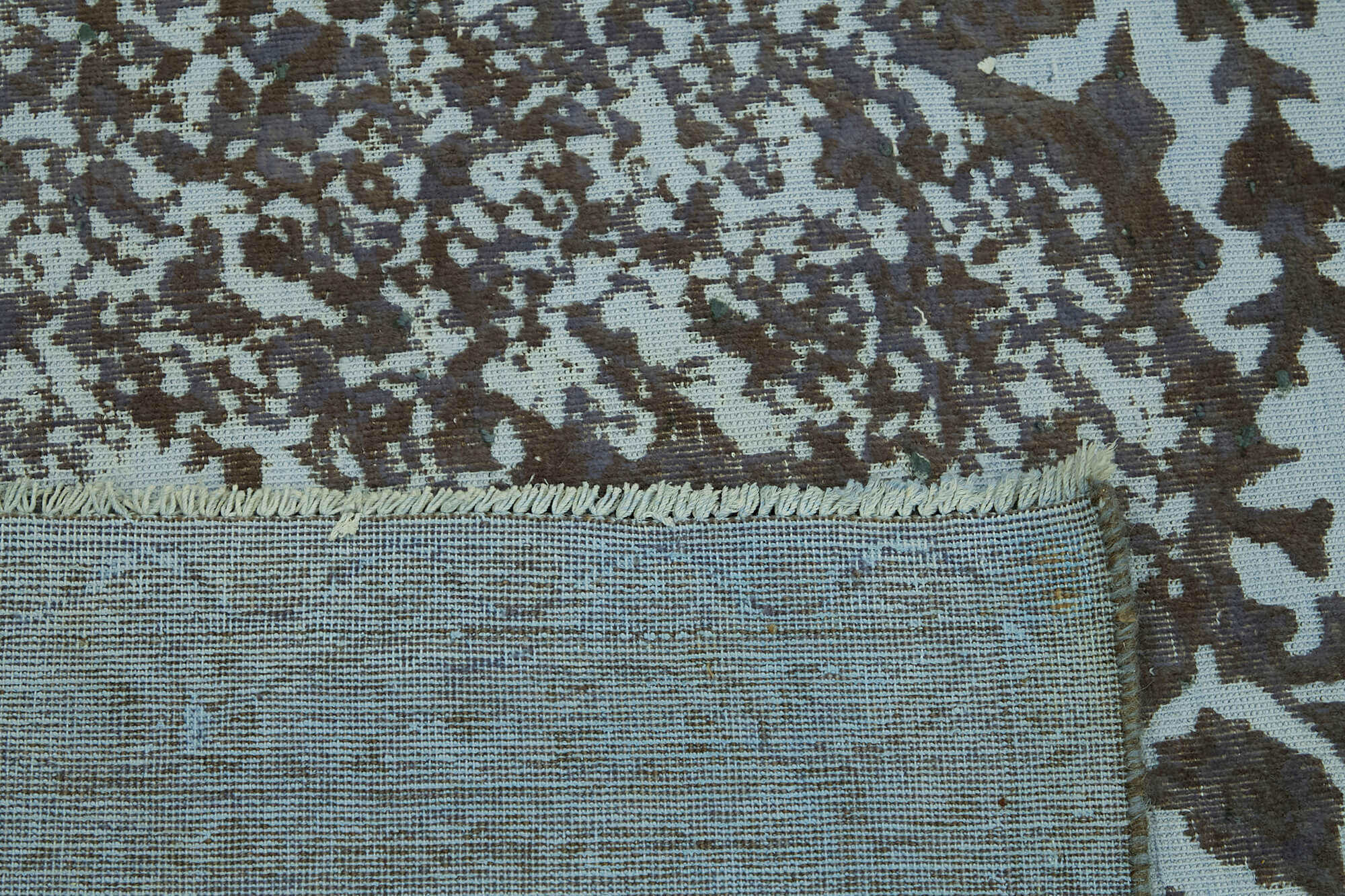 Hand-knotted persian vintage 1970s 292 cm x 396 cm grey wool carpet