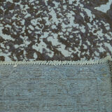 Hand-knotted persian vintage 1970s 292 cm x 396 cm grey wool carpet