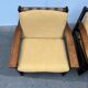 Vintage brutalist lounge chair set, 1960s