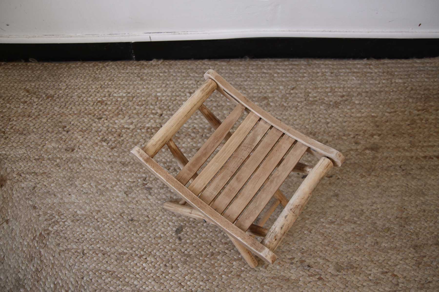 Stool door wooden plant