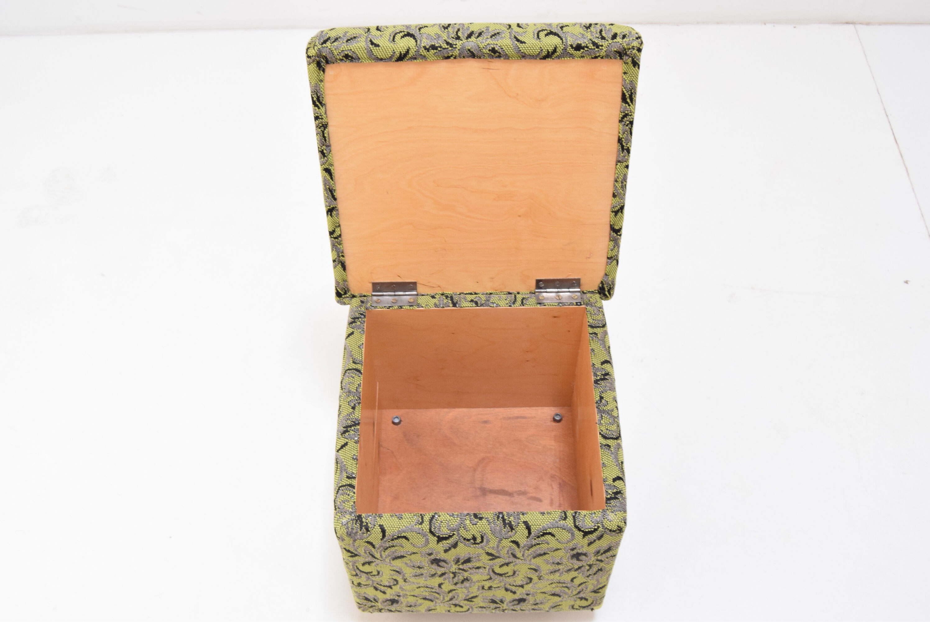 Mid-century Footstool with Wheels,1970's.