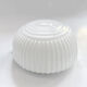 White glass plafond Polam Wikasy, Poland 1970s.