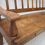 Settle in solid beech