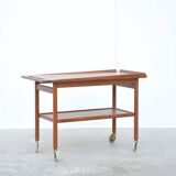 Danish teak serving trolley in the style of Arne Vodder, 1960s
