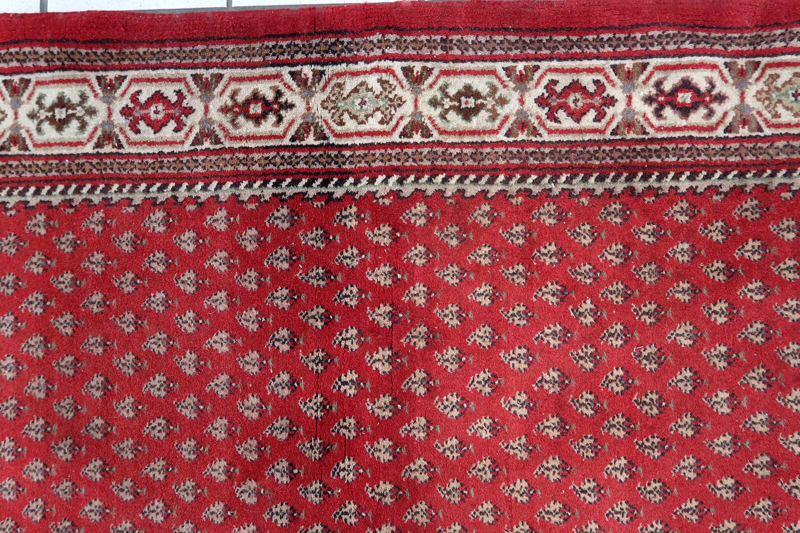 Tapis Seraband Vintage Fait Main en Laine – 92 x 161 cm- 1C941