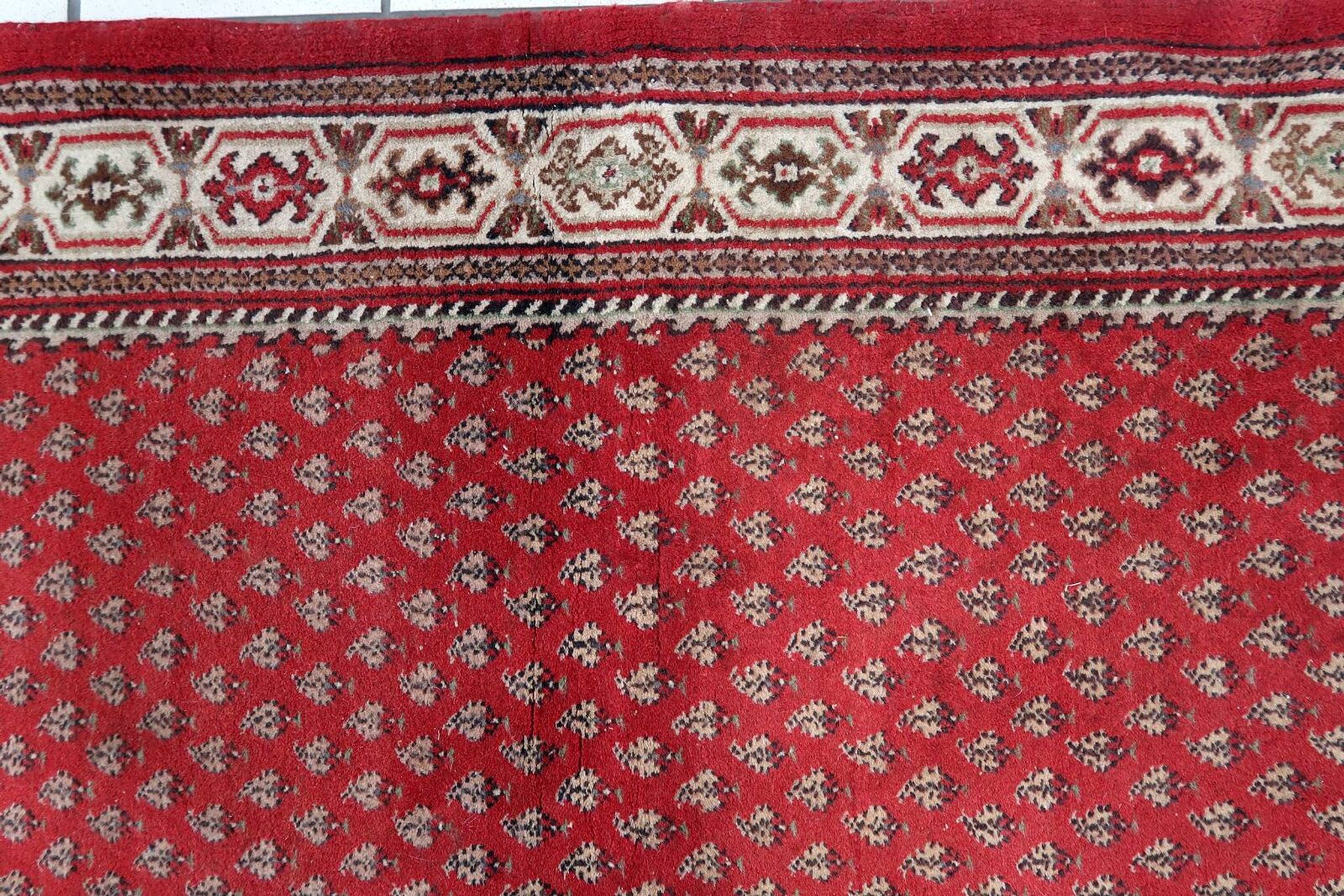 Tapis Seraband Vintage Fait Main en Laine – 92 x 161 cm- 1C941
