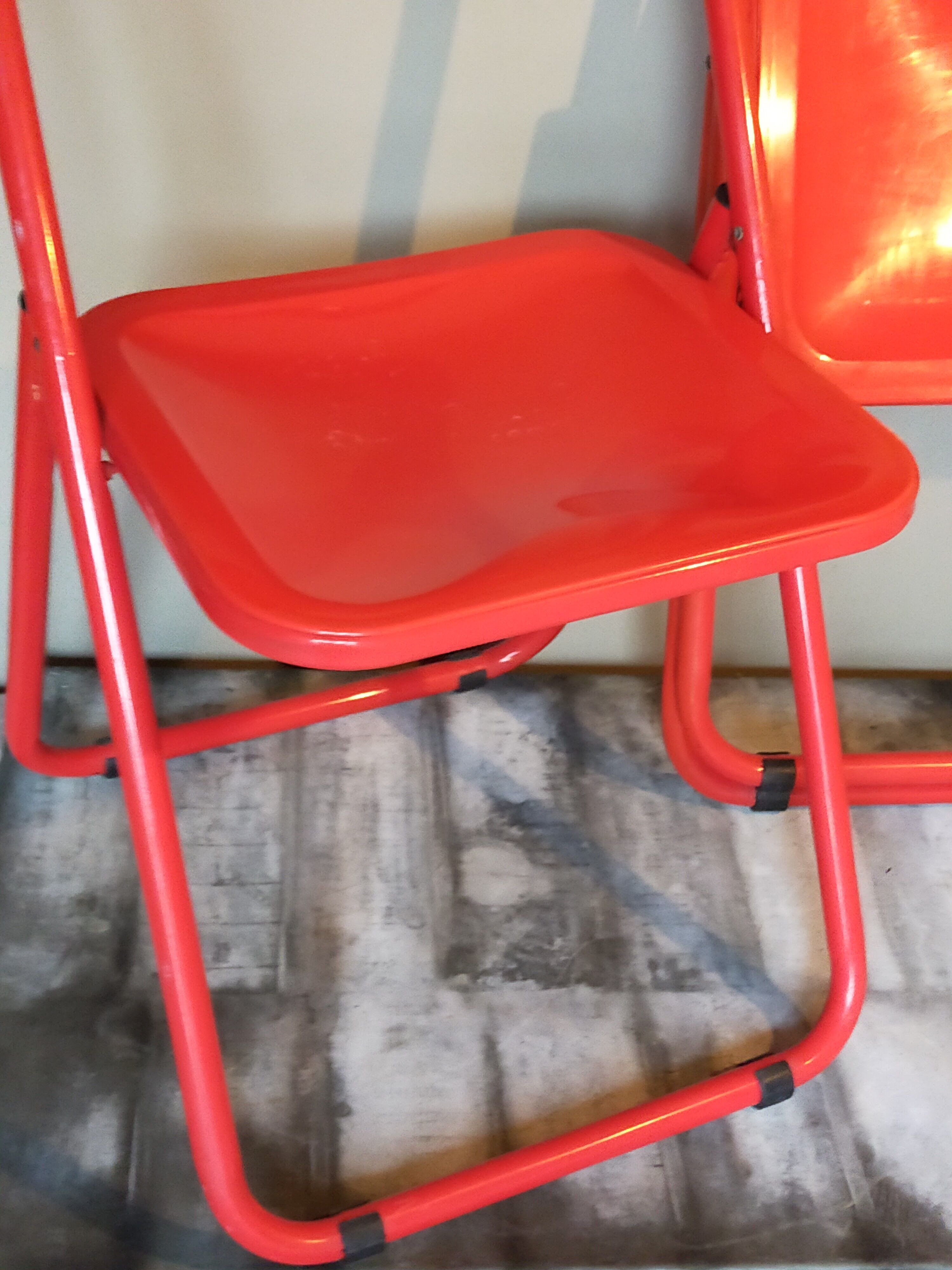 Pair of 80s folding chairs