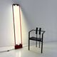 Red floor lamp by Gian N. Gigante for Zerbetto, 1980