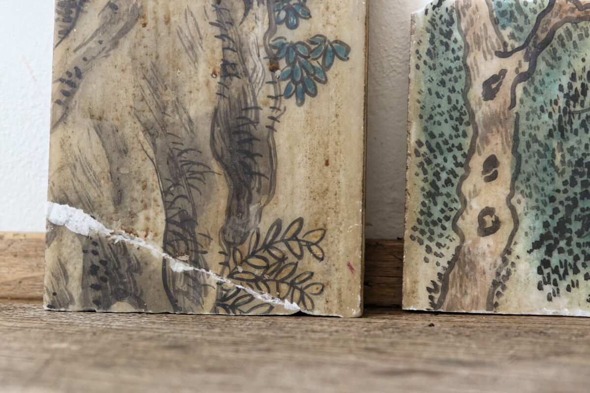 Alabaster paintings, China, 19th century