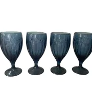 Set of four water glasses model "Sky Blossoms" by Lenox Art style
