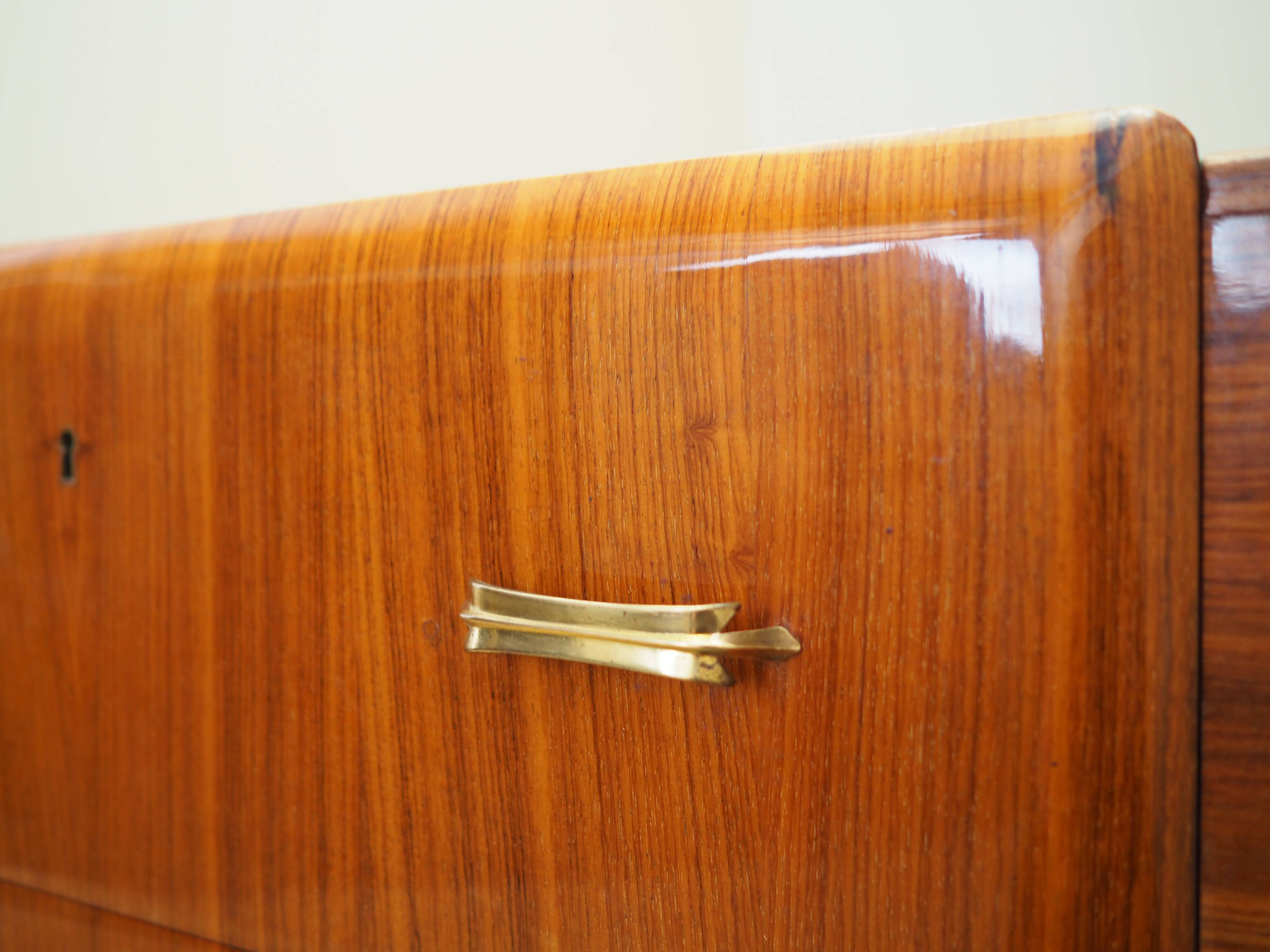 Mahogany chest of drawers, Italian design, 1960s, production: Italy