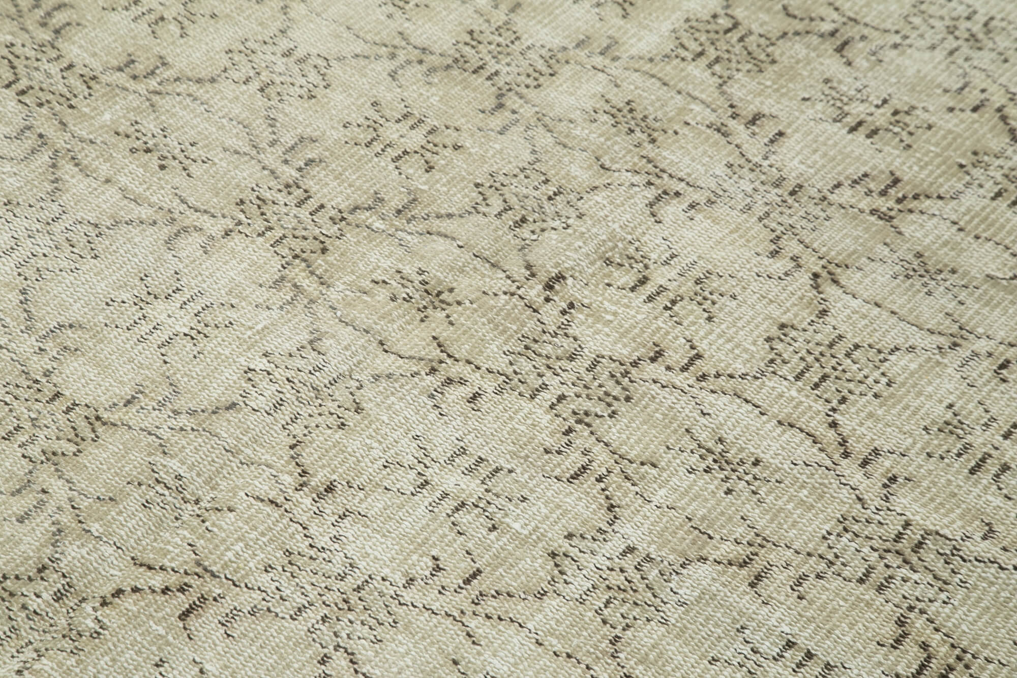 Handmade Decorative Oriental Beige Carpet 160 cm x 225 cm - 38916