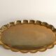 Hollywood Regency Oval Brass Tray by Arvid Johansson, Arvika Konstsmide, Sweden