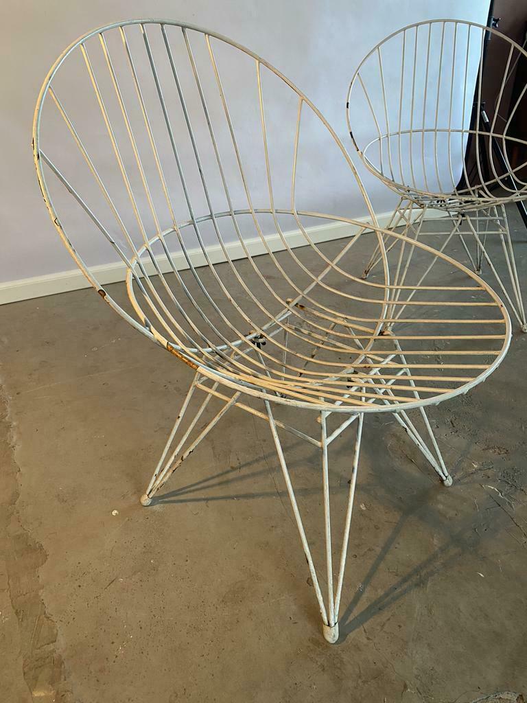 Pair of Pyramid Chairs Garden from Pastoe's "Combex" series by Cees Braakman, 1950