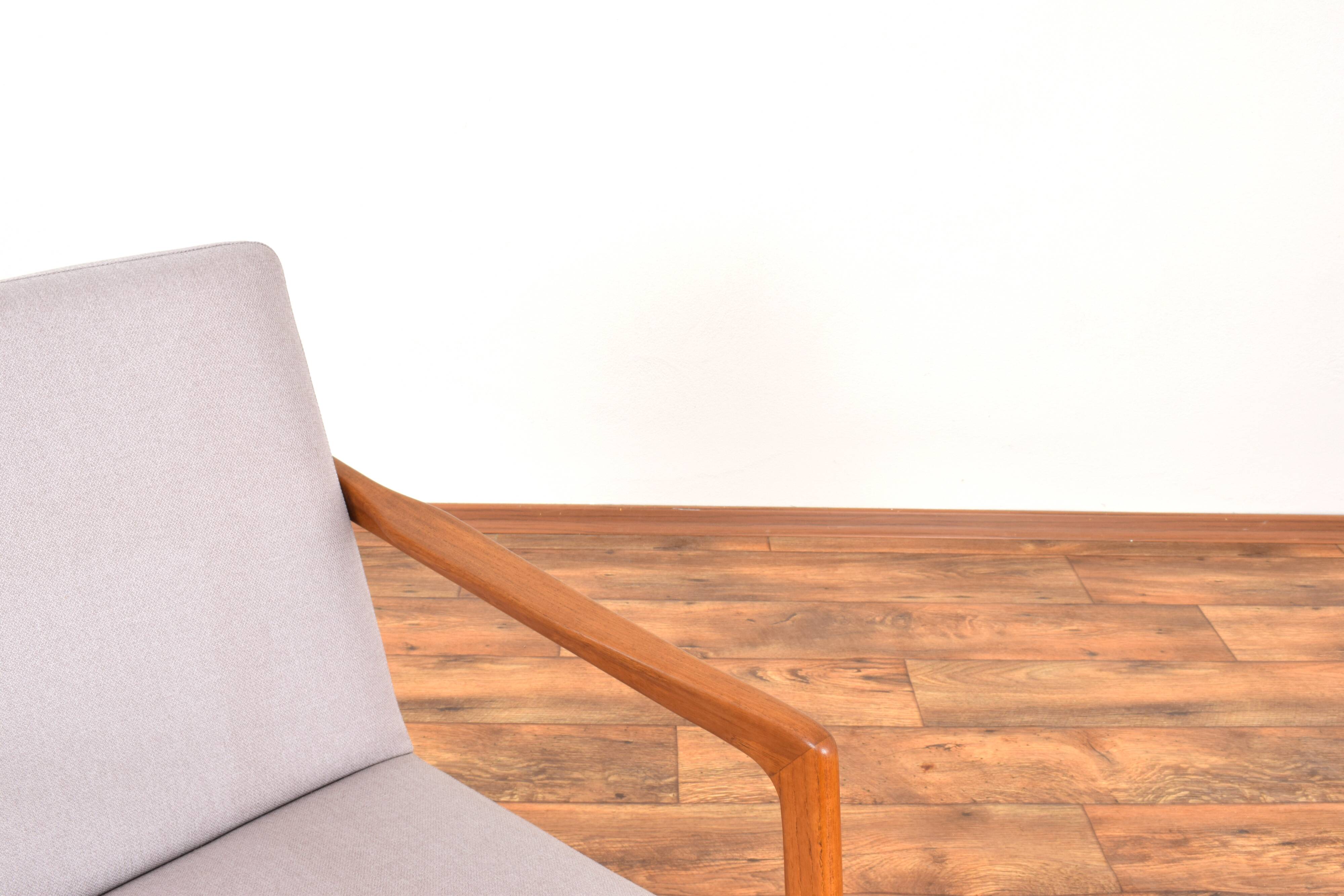Mid-Century Swedish Teak Lounge Chair by Alf Svensson for Dux, 1960s.