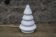 Glossy white ceramic Christmas tree lamp – Ø15 cm – Bulb included