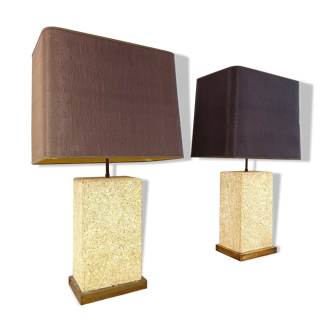 Pair of pierre de France table lamps, 1970s