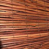 Large woven bamboo planter