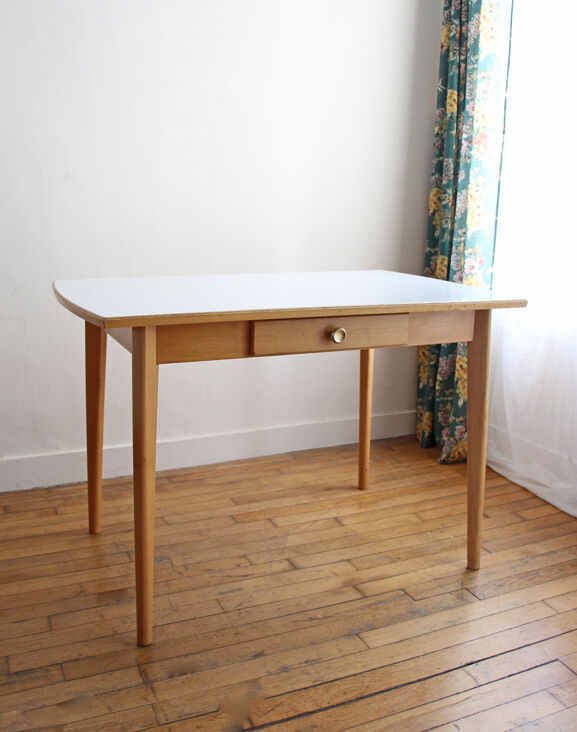 Formica dining table and wood