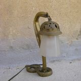 Oriental bronze snake lamp