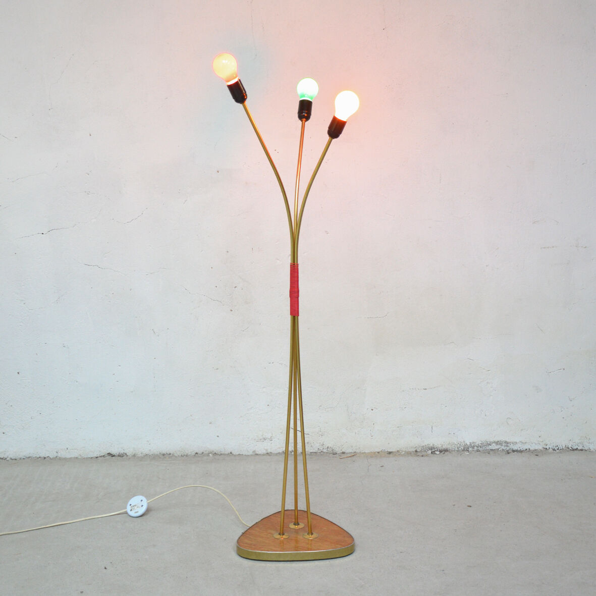 3-arm brass lamppost, 1960