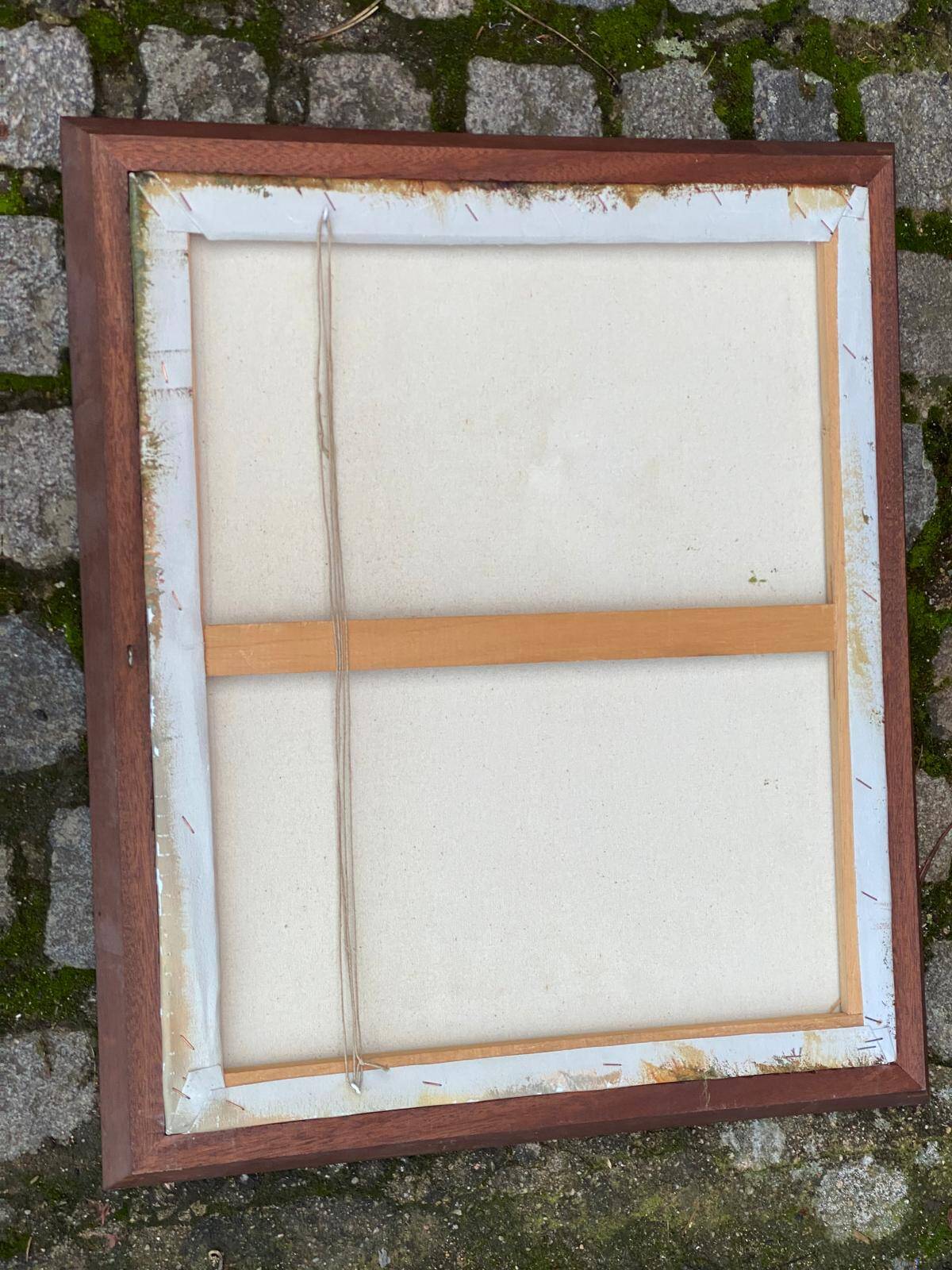 Tableau L Eiford oil painting on canvas hunting dog 68x58cm