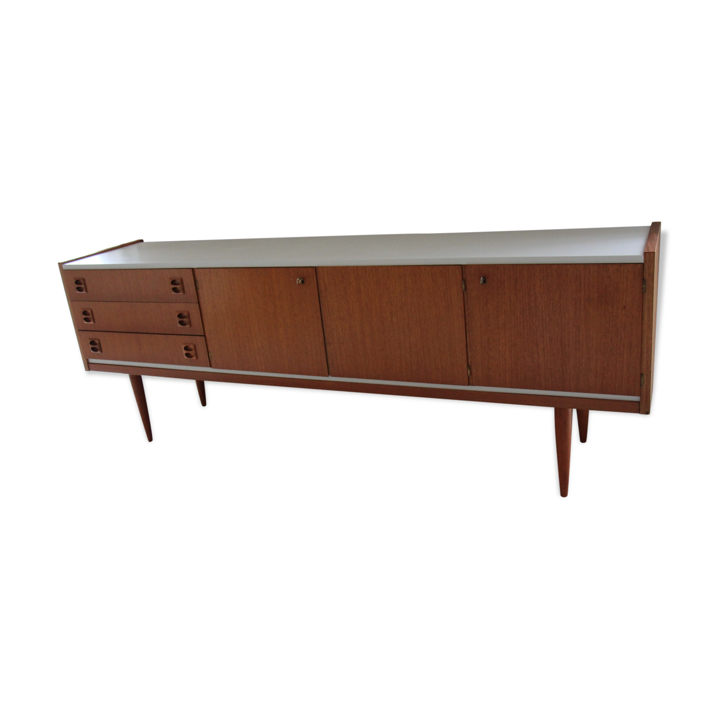 Enfilade design scandinave vintage en teck