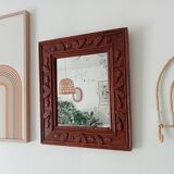 Antique mirror in carved wood