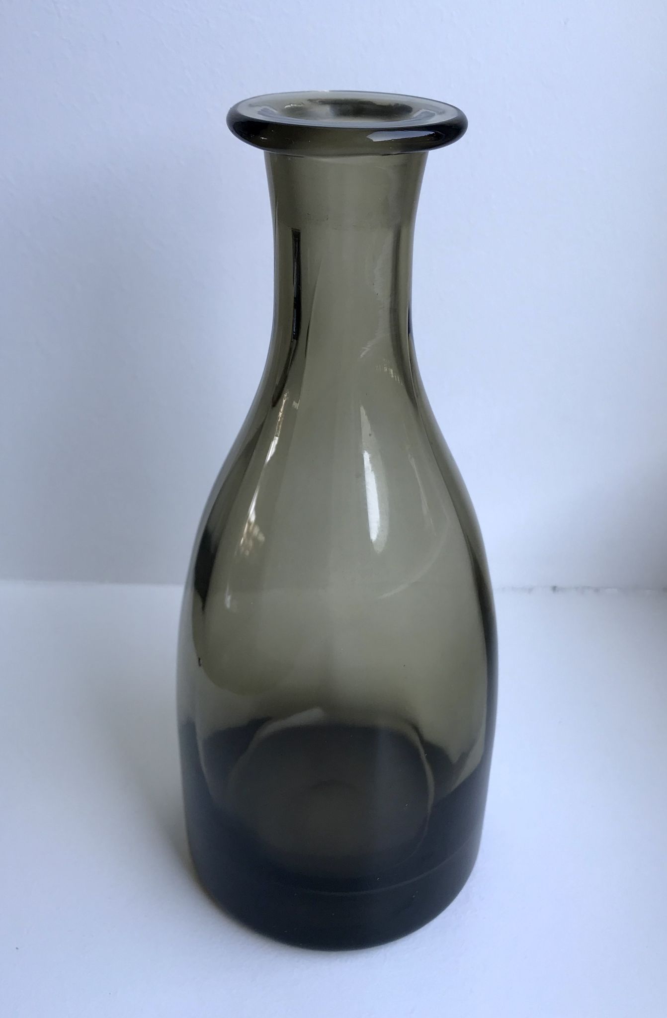 Decanter / pitcher in smoked glass 60s