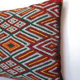 Berber Cushion, Vintage Moroccan Rug Cushion Cover, Berber Wool Cushion Covers