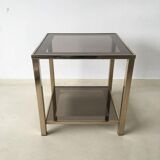 Gold-plated side table 23 carats 1960 s