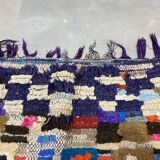 Multicolor carpet in boucherouite fabric 130x193cm