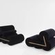Pair of black velvet armchairs by Auro Trivellato for ALI 1972