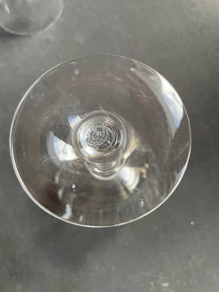 6 verres à eau baccarat service casino