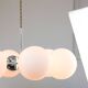 Space-age Italian Sputnik Chrome & Opaline Chandelier, 1970s