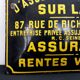 Plaque émaillée compagnie assurance vintage
