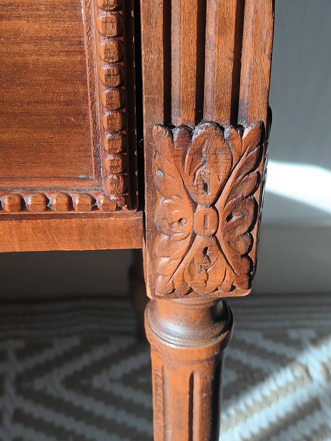 Small Louis XVI style walnut chest of drawers