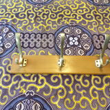 Vintage coat rack 3 hooks