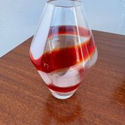 Petit vase Guzzini verre soufflé