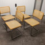 Lot of 4 chairs B32 by Marcel Breuer