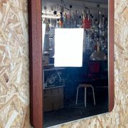 60s 70s teak mirror
