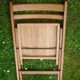 Vintage blond wood folding chair