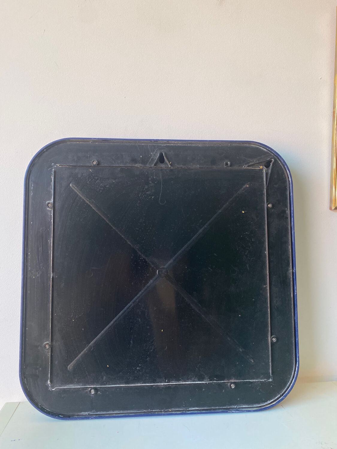 Vintage blue mirror 70