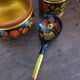 Ensemble bol, pot et cuillère Khokhloma