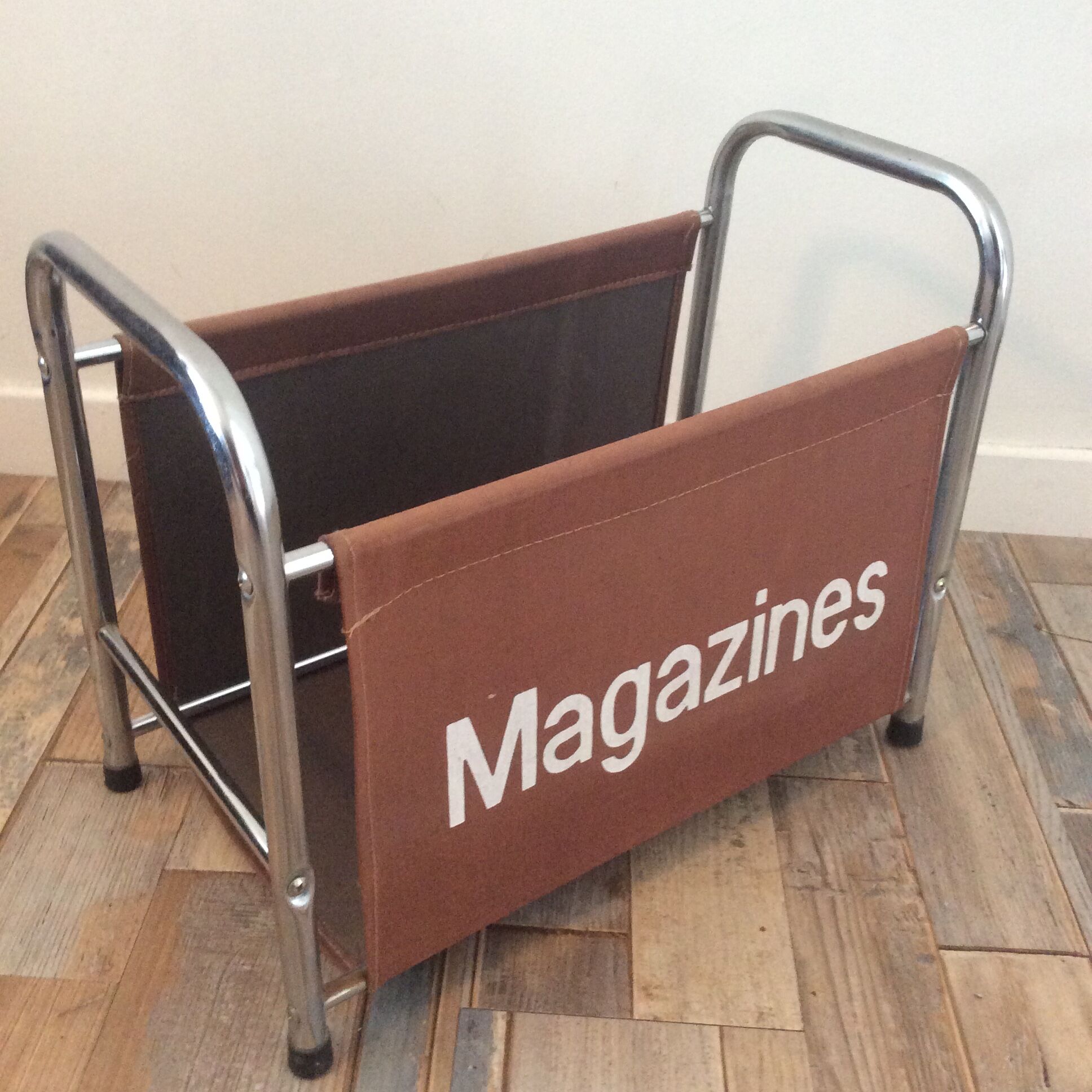 Vintage magazine holders from the 80s