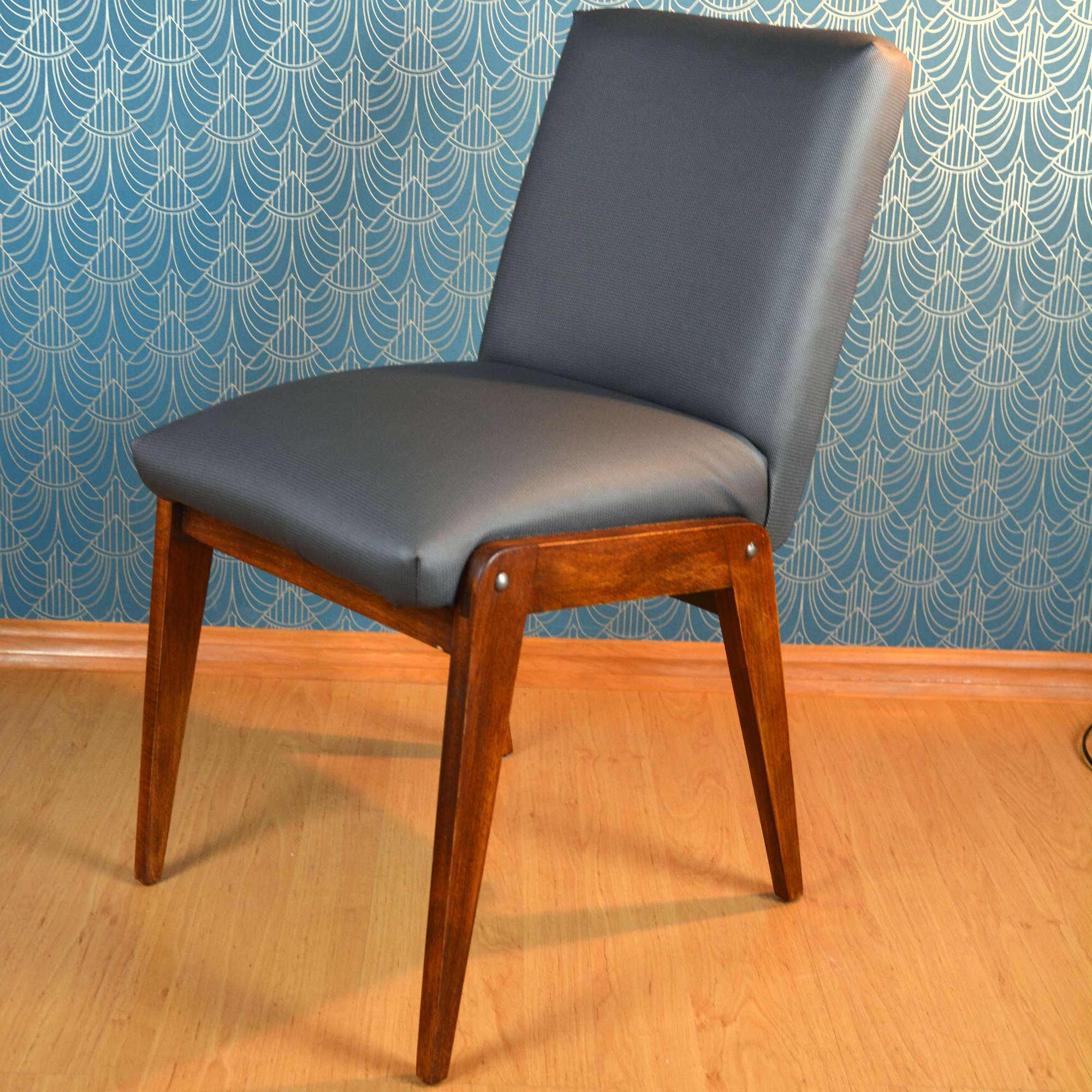 1970s upholstered chair, AGA designed by Józef Chierowski, Poland