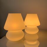 Pair of lamp vintage mushroom