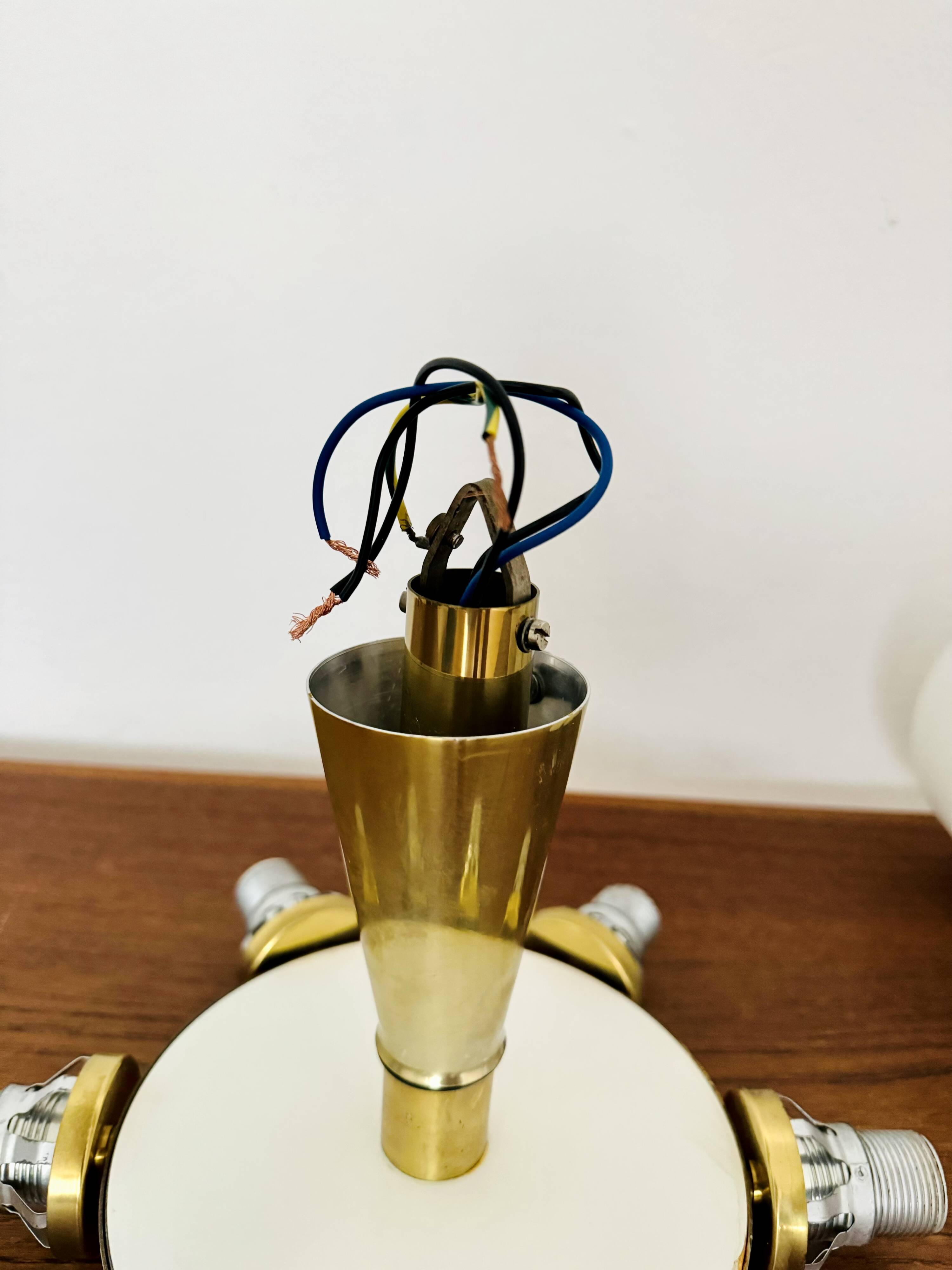 Opaline Sputnik Chandelier by Kaiser Leuchten